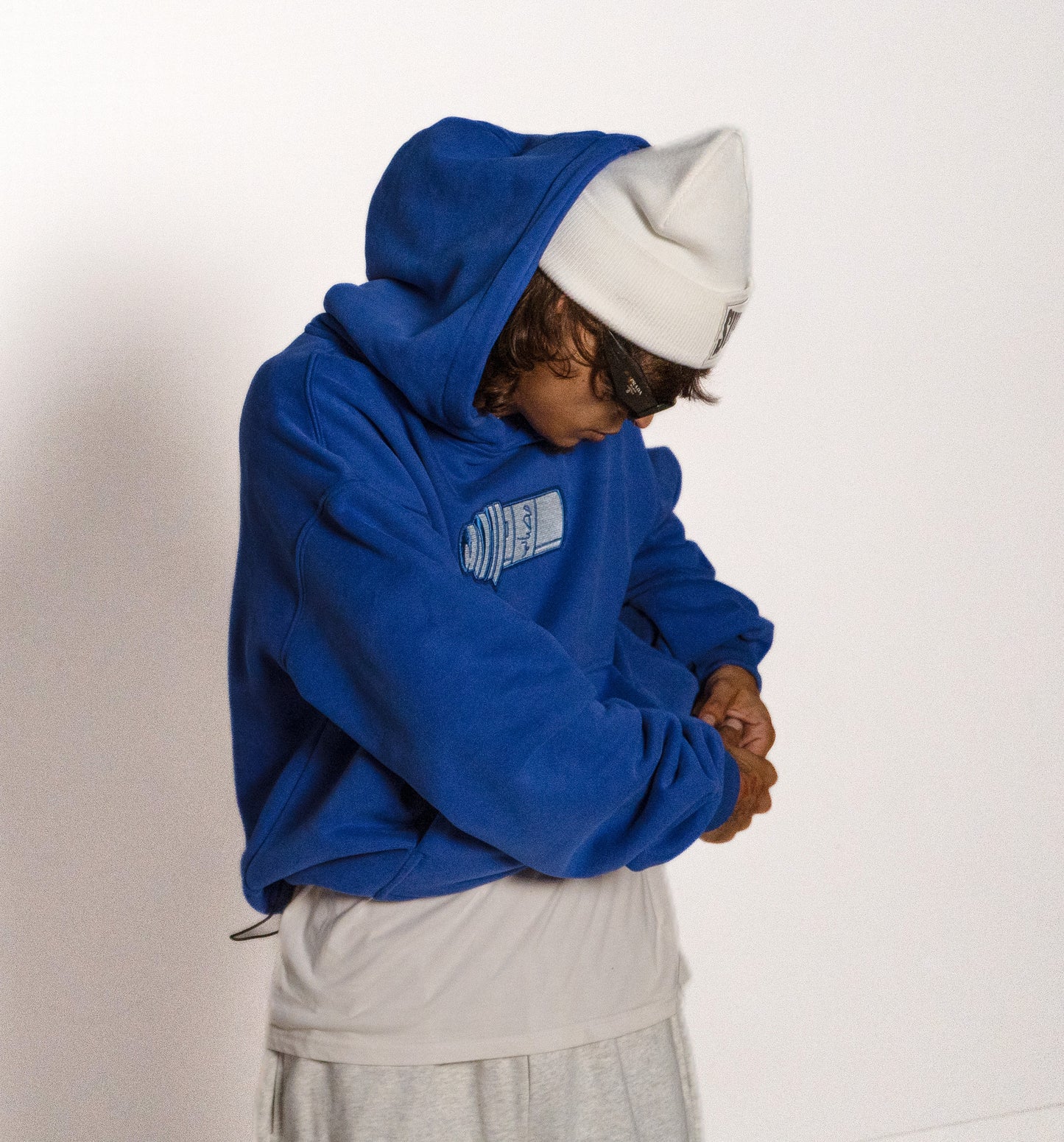 BLUE PRINT LOGO STASH HOODIE