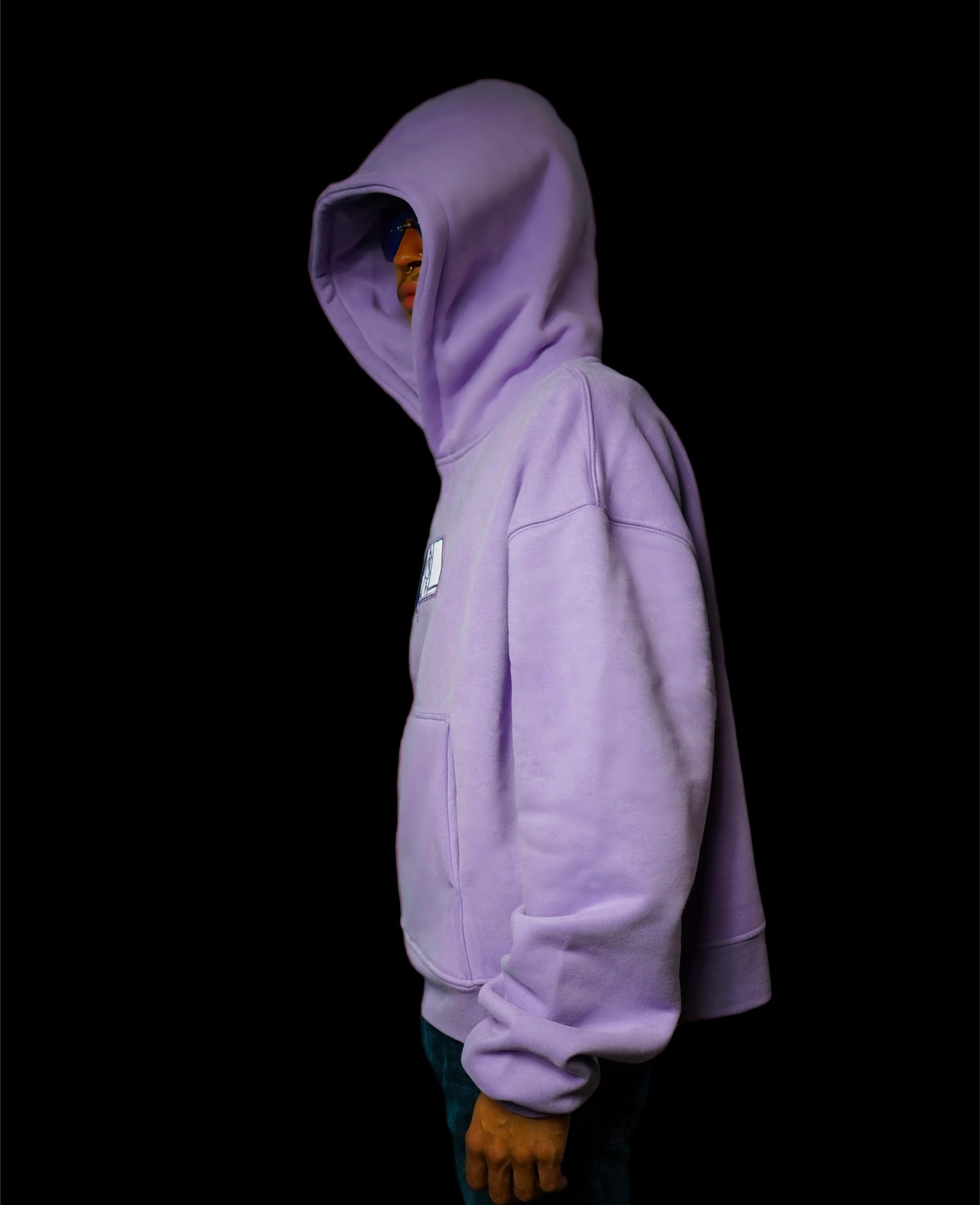 PURPLE LEAN STASH POCKET HOODIE