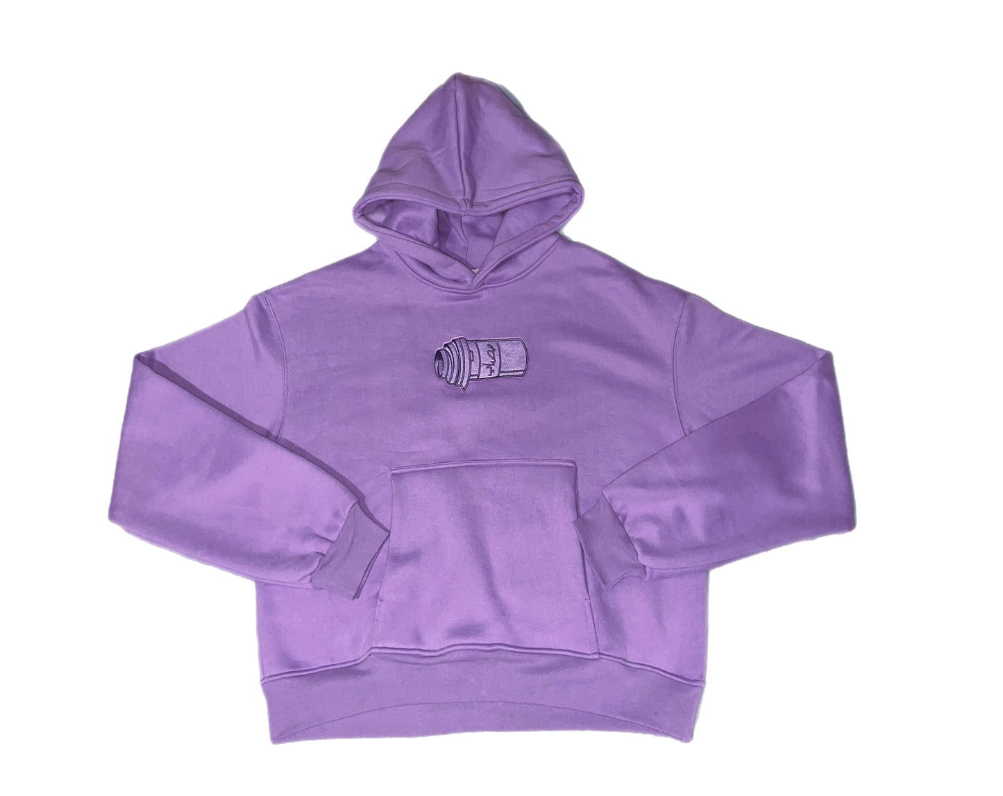 PURPLE LEAN STASH POCKET HOODIE