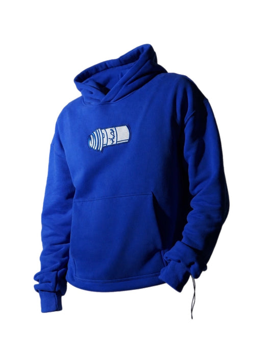 BLUE PRINT LOGO HOODIE